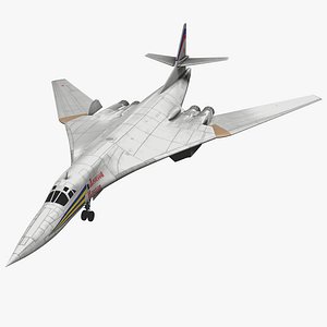 Russian Strategic Bomber Tupolev Tu-160 Rigged