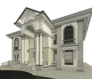 Classical  Villa REVIT 3D model