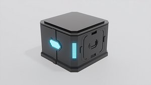 sci-fi crate v4 3D model