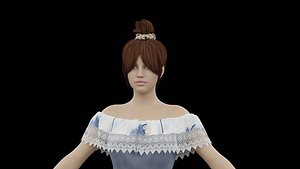 Realistic Female Character 3D model