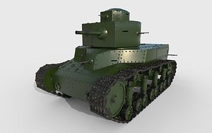 soviet t-24 3D model