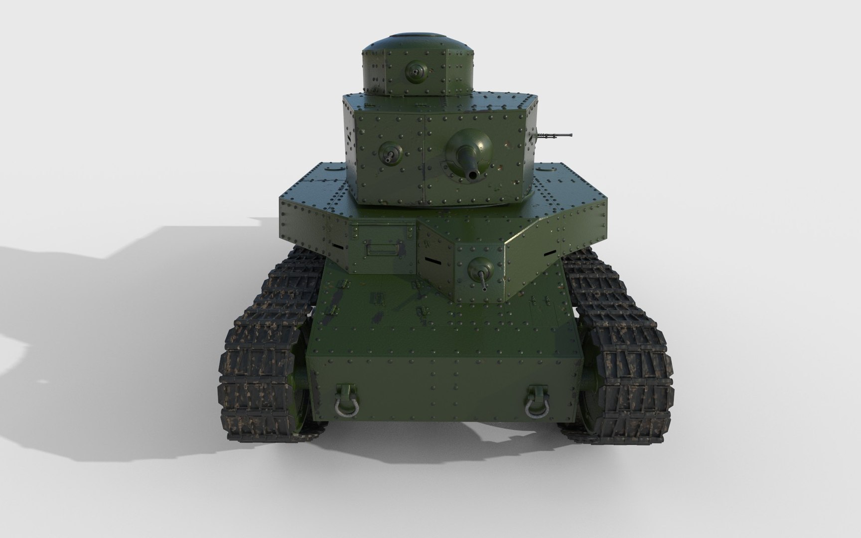 Soviet T-24 3D Model - TurboSquid 1395955