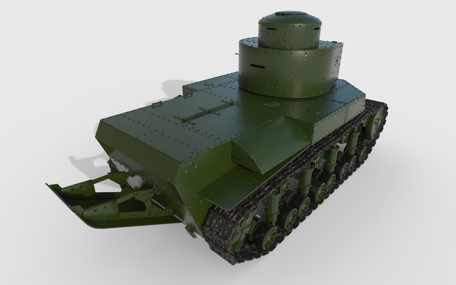 Soviet T-24 3D Model - TurboSquid 1395955