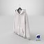 Zipper Hooded Sweatshirt Hanging Male Pocket Blank White and Branded Heather