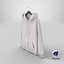 Zipper Hooded Sweatshirt Hanging Male Pocket Blank White and Branded Heather
