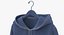 Zipper Hooded Sweatshirt Hanging Male Pocket Blank White and Branded Heather