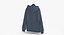 Zipper Hooded Sweatshirt Hanging Male Pocket Blank White and Branded Heather