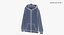 Zipper Hooded Sweatshirt Hanging Male Pocket Blank White and Branded Heather