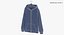 Zipper Hooded Sweatshirt Hanging Male Pocket Blank White and Branded Heather