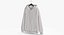 Zipper Hooded Sweatshirt Hanging Male Pocket Blank White and Branded Heather