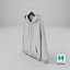 Zipper Hooded Sweatshirt Hanging Male Pocket Blank White and Branded Heather