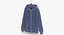 Zipper Hooded Sweatshirt Hanging Male Pocket Blank White and Branded Heather