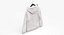 Zipper Hooded Sweatshirt Hanging Male Pocket Blank White and Branded Heather