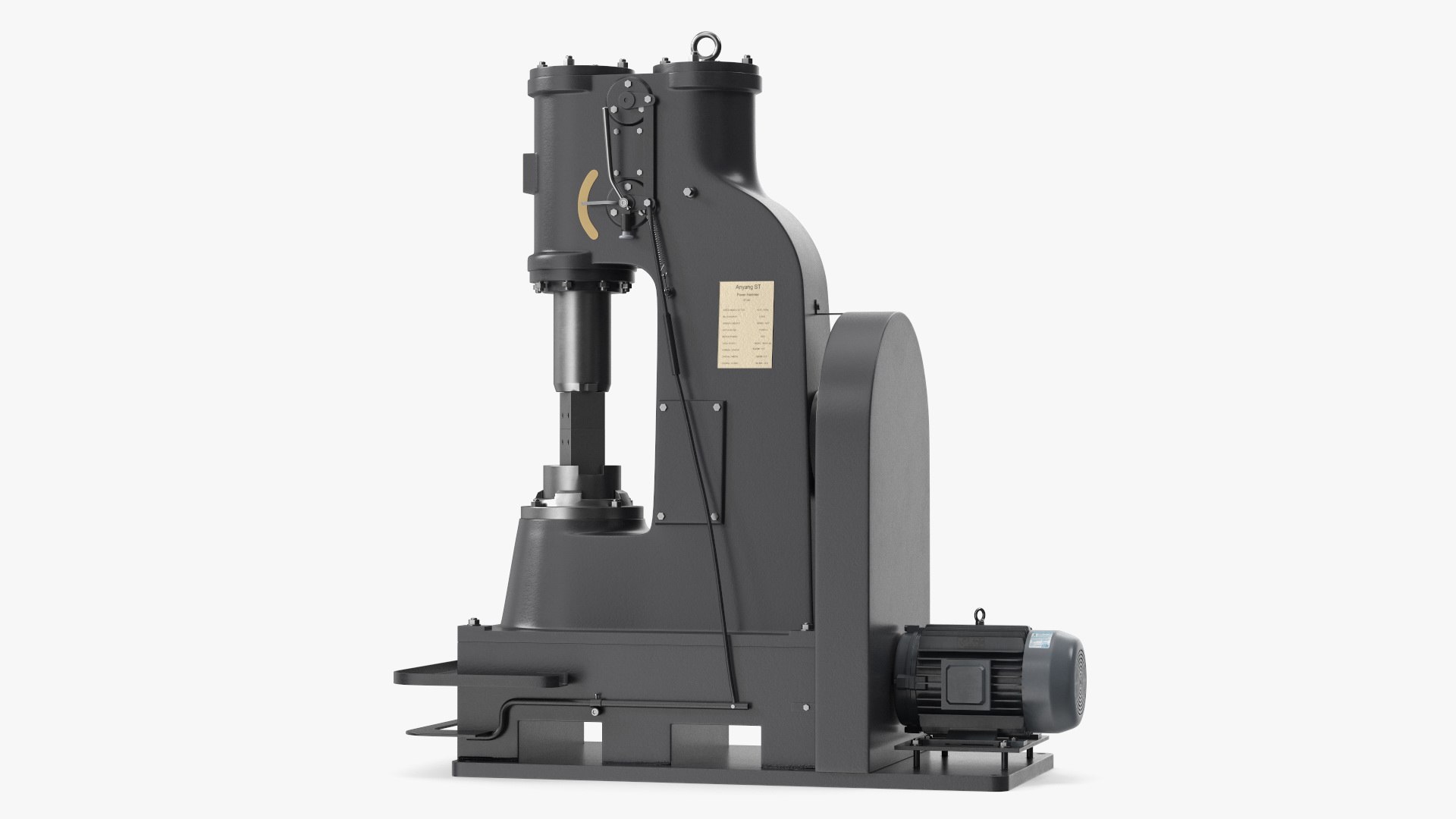Modern Power Forging Hammer 3D model preview
