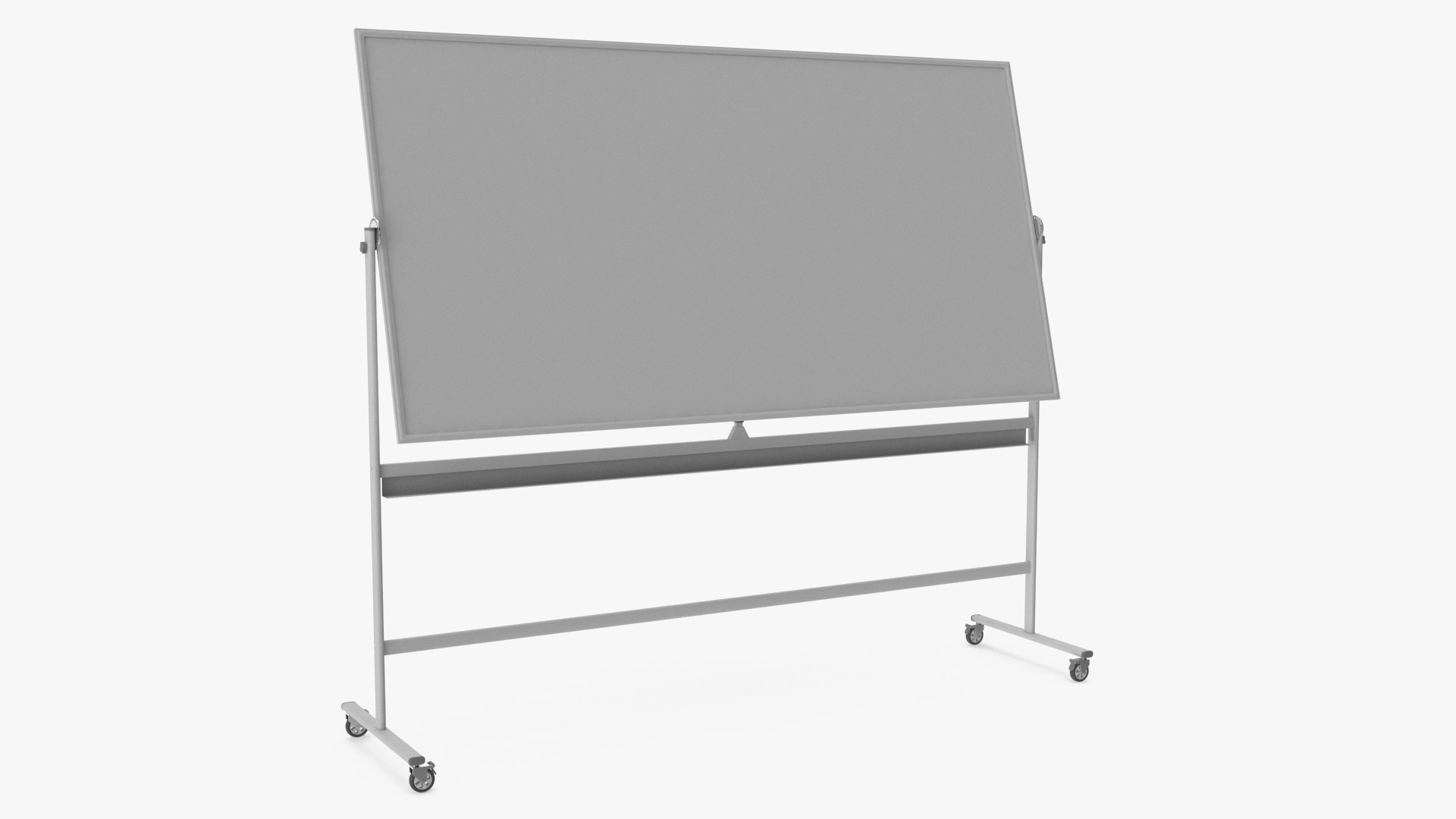 3D Office Magnetic Whiteboard on Wheels model - TurboSquid 2160873