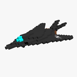 3D model F117 Nighthawk - pixelated