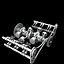Boxer engine with animation