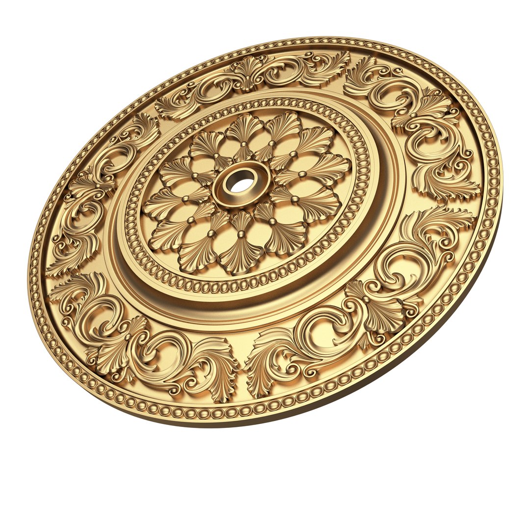 Ceiling Rosette 06 3D Model - TurboSquid 2158419