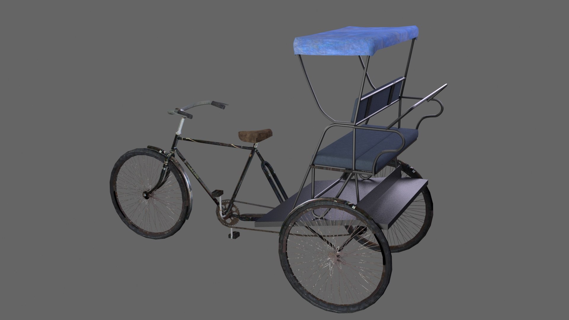 3d Model Of Cycle Rickshaw