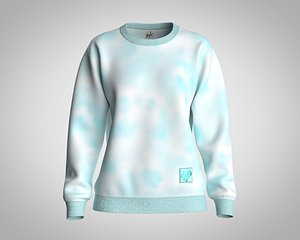 Girls-Wash Affected sweatshirt
