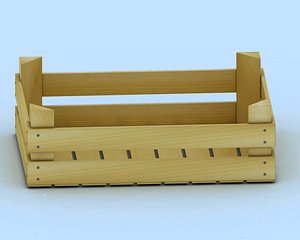 3d model fruit crate
