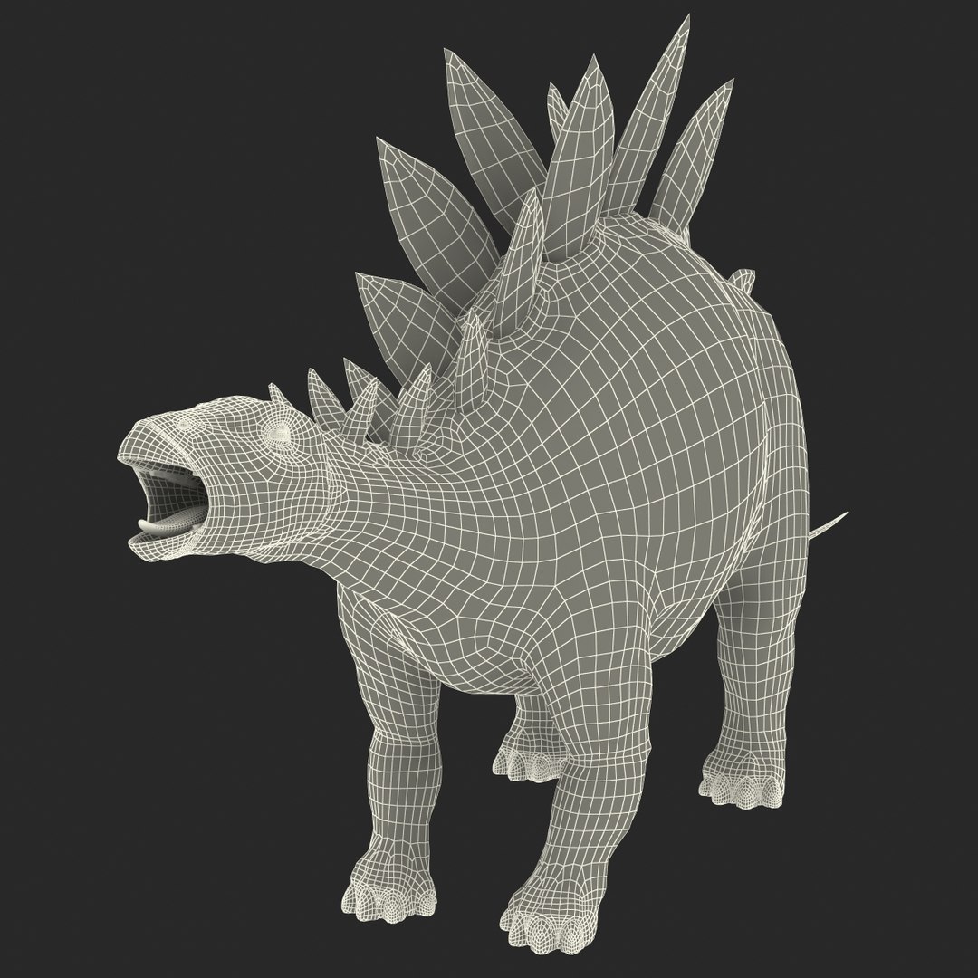 stegosaurus rigged 3d model