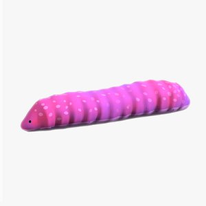 Small Worms Animated low-poly