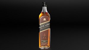 Johnnie Walker Black label whisky bottle
