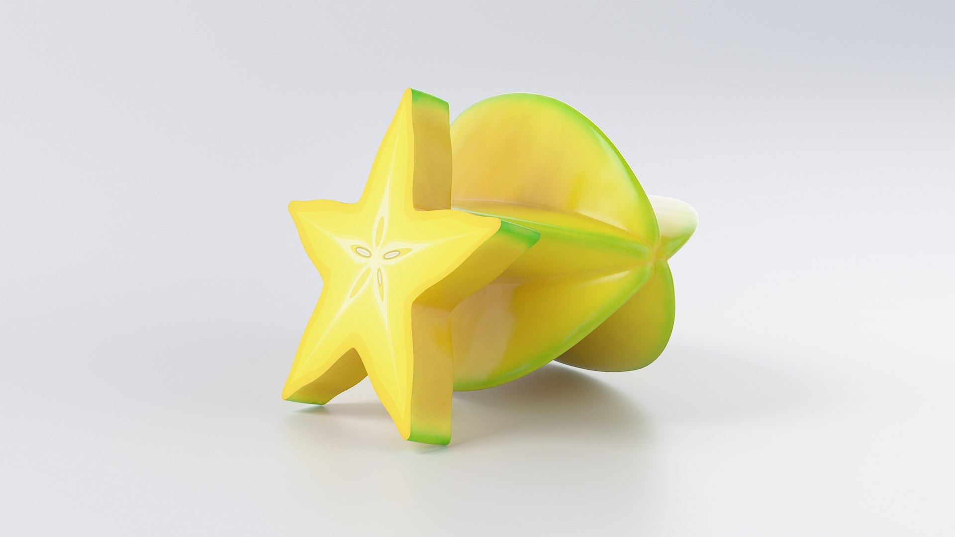 Cartoon Starfruit 3D Model - TurboSquid 2092922