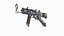 3D Future sci-fi style submachine gun model