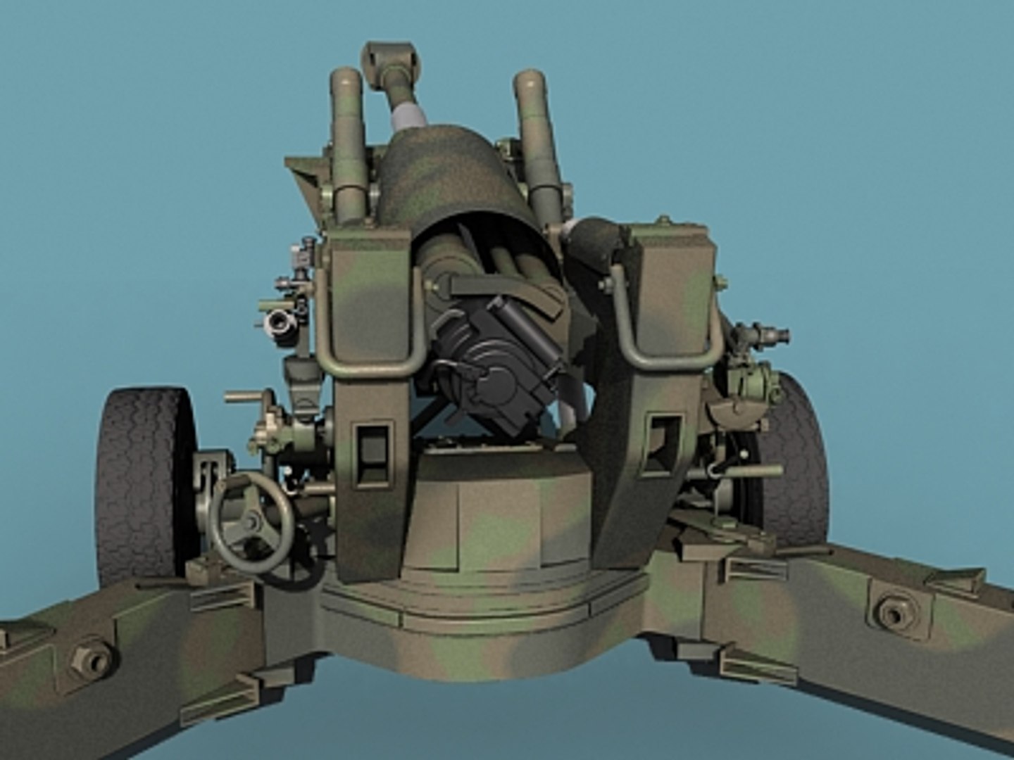 3d Model American Howitzer