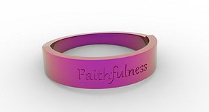Faithfulness Ring Female Pink 3D