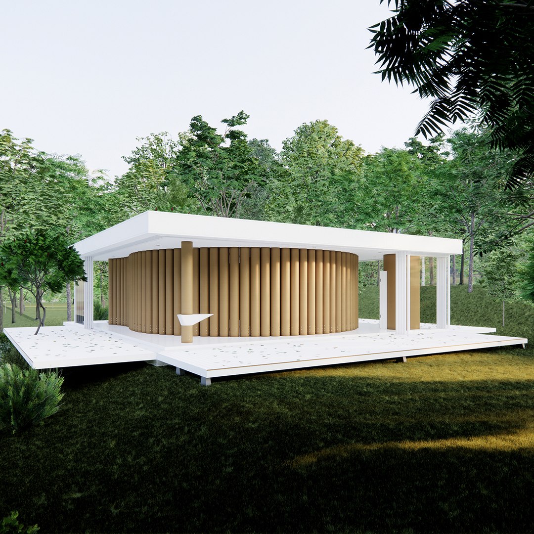 Paper House Shigeru Ban 3D TurboSquid 1989554