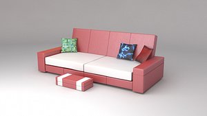 Red Monaco couch