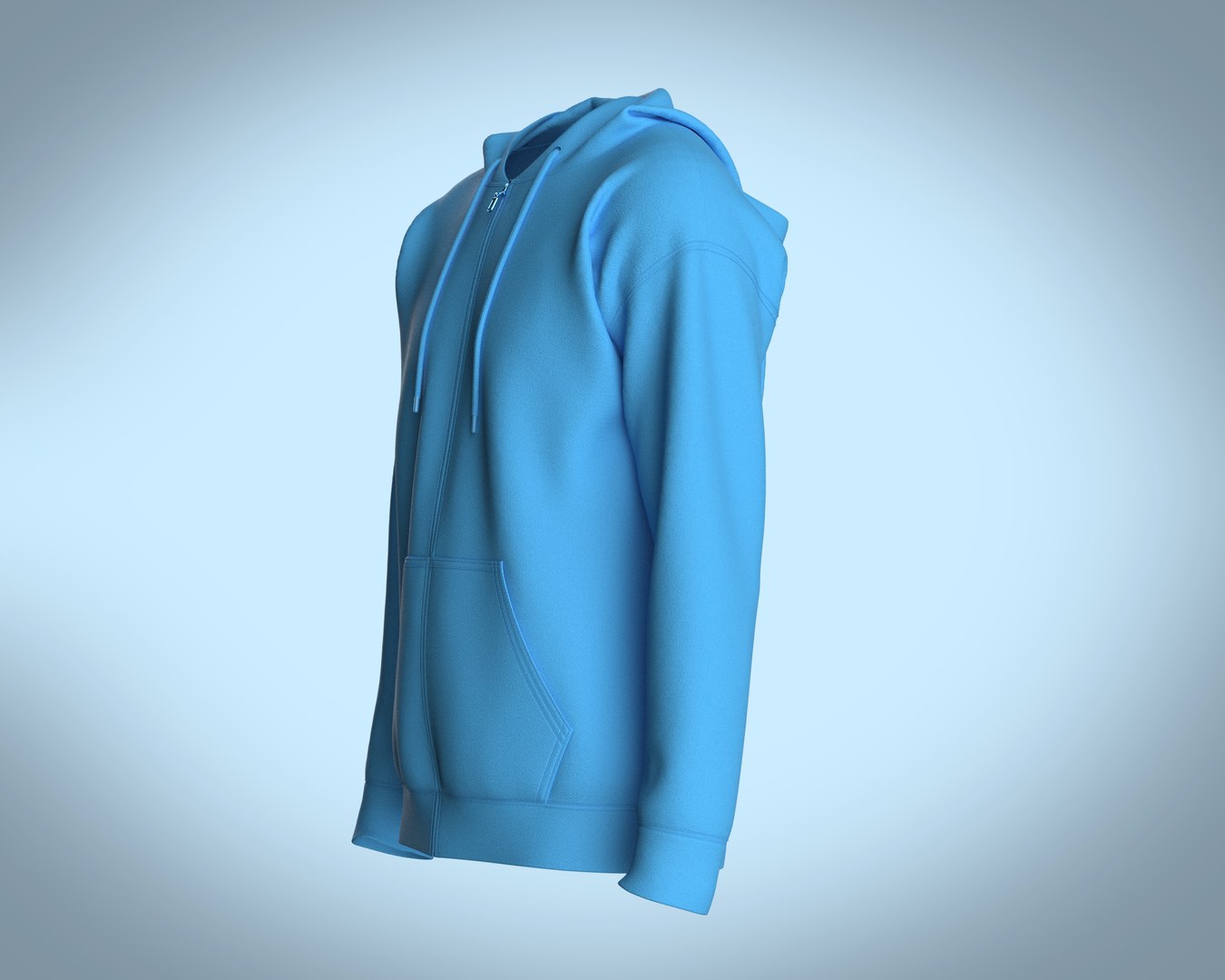 3D Mens Hoodie-Single Color Model - TurboSquid 2112790