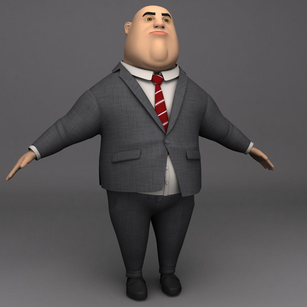 3d Model Evil Business Man