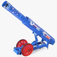 Human Cannonball Blue Rigged