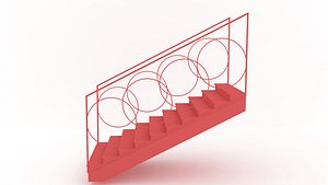 Stair Case with Grip 3D model
