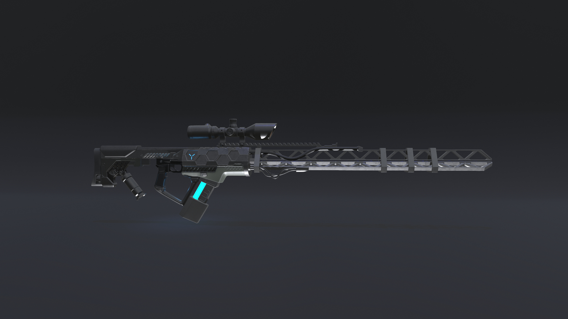 3D Gauss Rifle Gun Model - TurboSquid 1413736