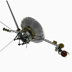 3ds max voyager 1 spacecraft