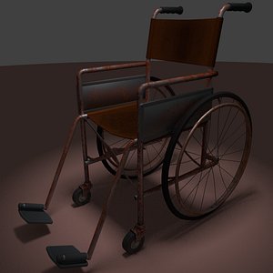 3D model wheelchair rust