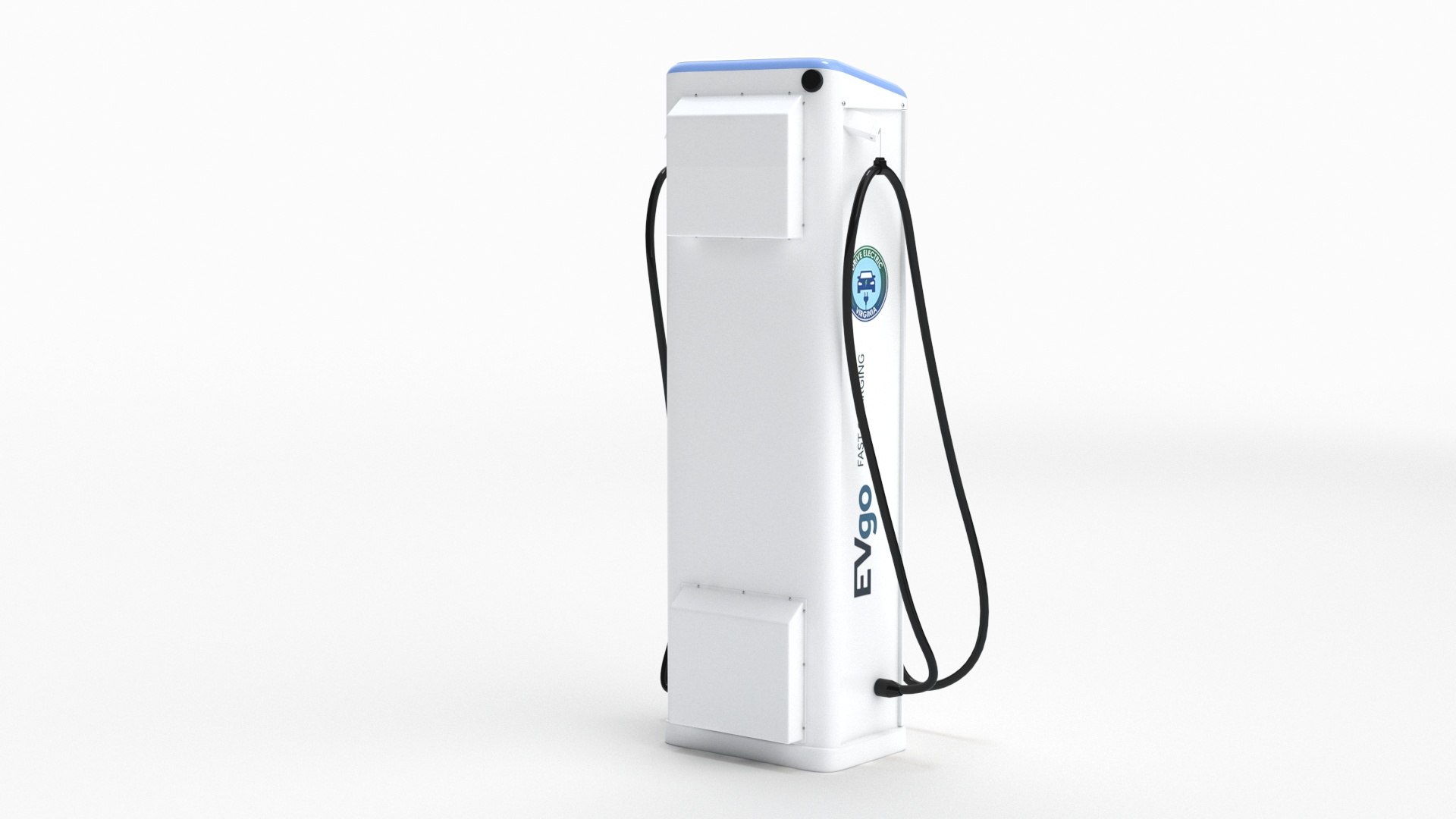 BTCPower 50 kW Slim Line DC Fast Charger EV station 3D model