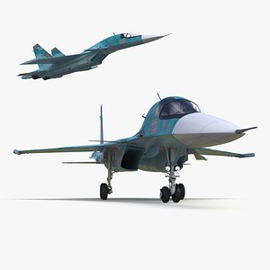 Sukhoi SU-34 Fighter Jet Rigged