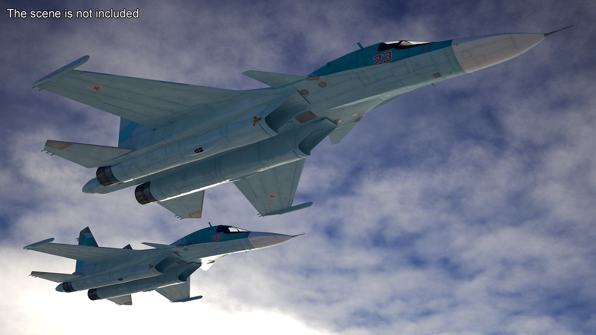 3D Sukhoi SU-34 Fighter Jet Rigged - TurboSquid 2383177