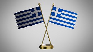 Table  Flag  of Greece 3D model