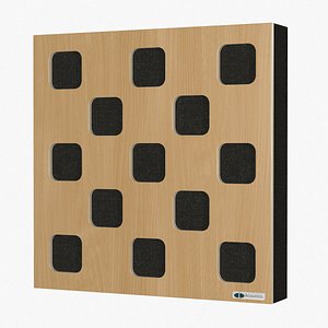 GIK Acoustics Impression Series Checkerboard Acoustic Panel 3D model