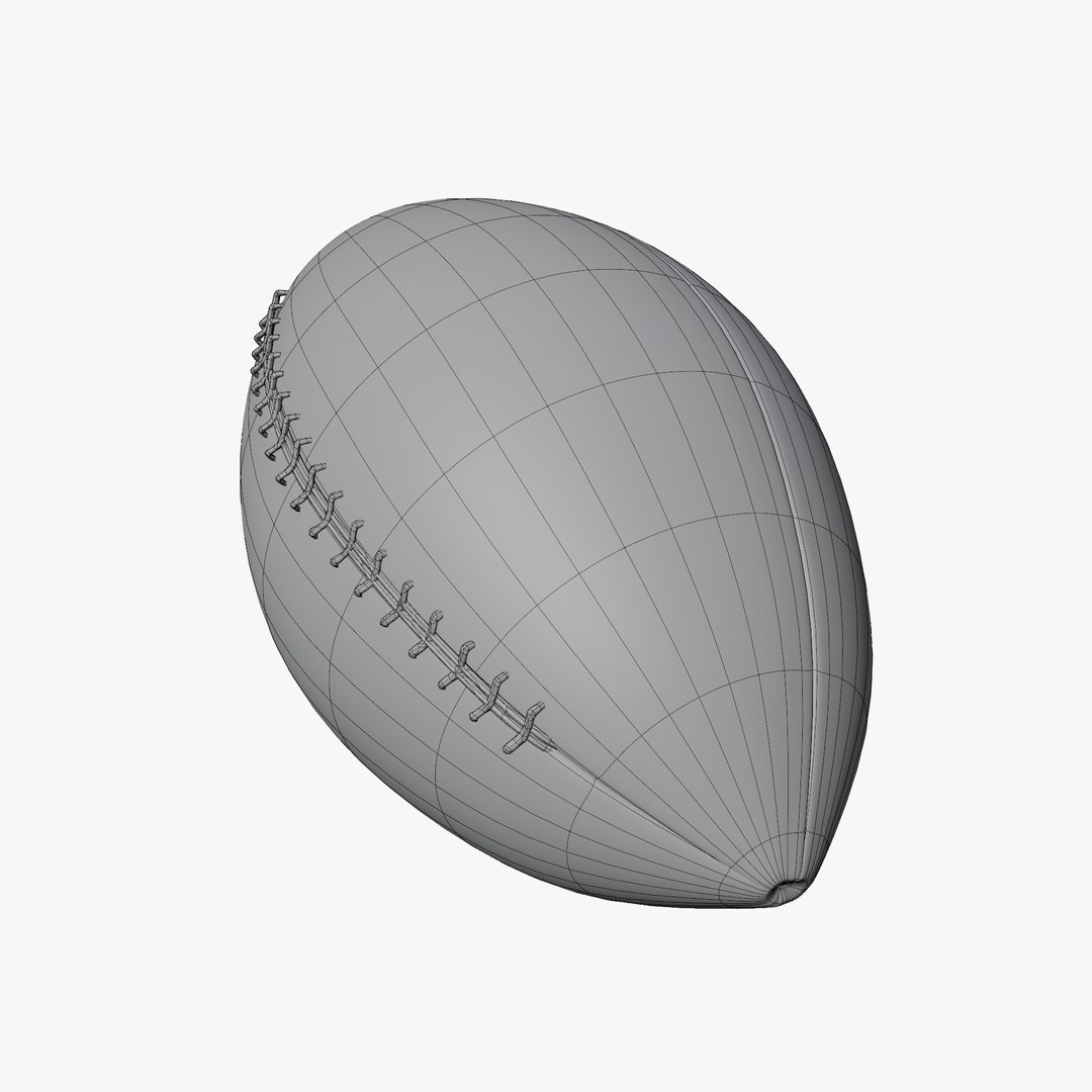 American Football ball 3D model https://p.turbosquid.com/ts-thumb/O5/QS4efJ/pX/wire2/png/1698992407/1920x1080/fit_q87/68c7f7f40db6d9e9aaf08ec5f9a0471d3a03eb9c/wire2.jpg