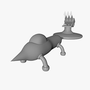 Sci-Fi Vaccine Launcher 3D model