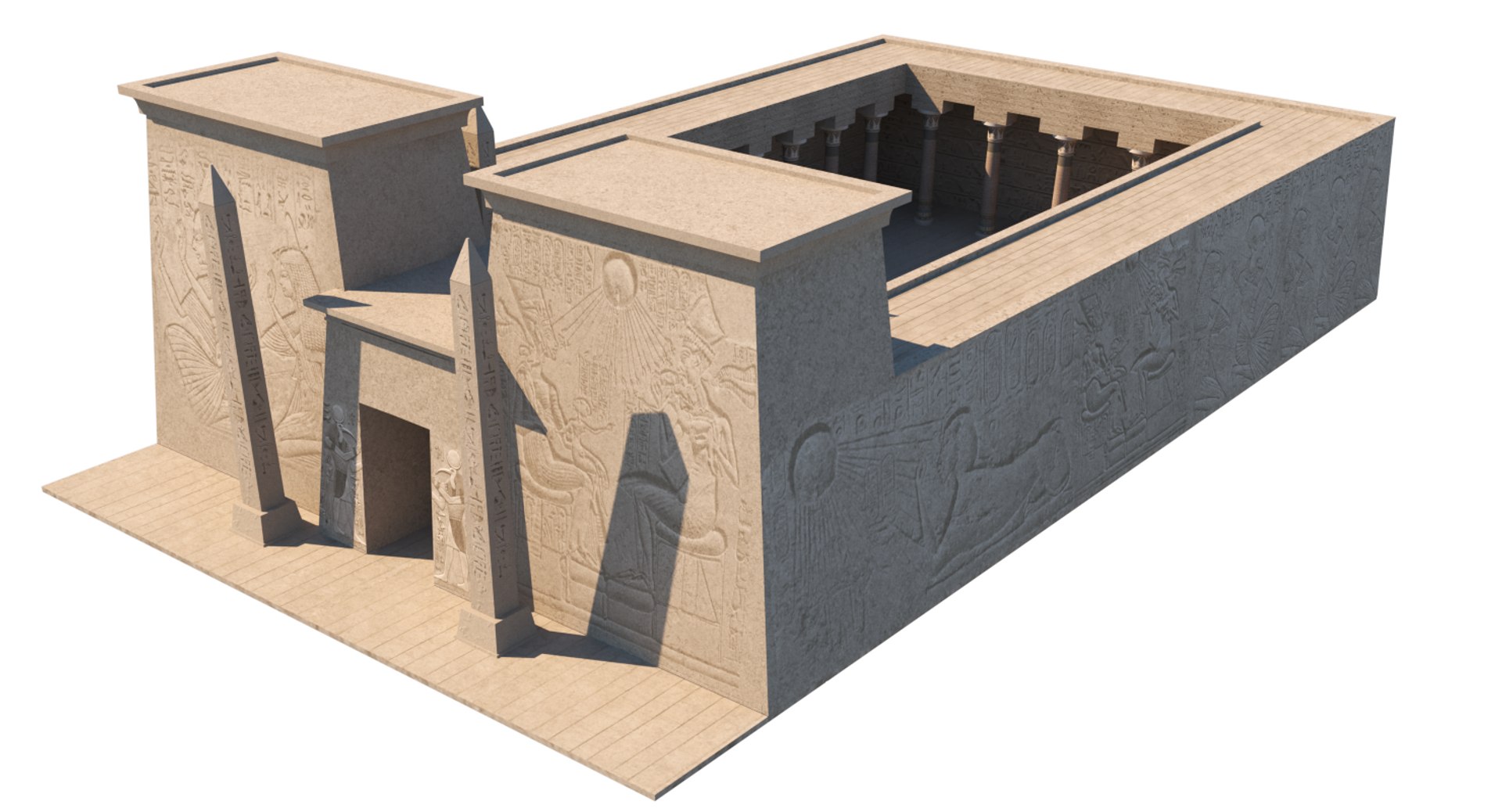 Ancient Egyptian Building 3d Model - Turbosquid 1269375