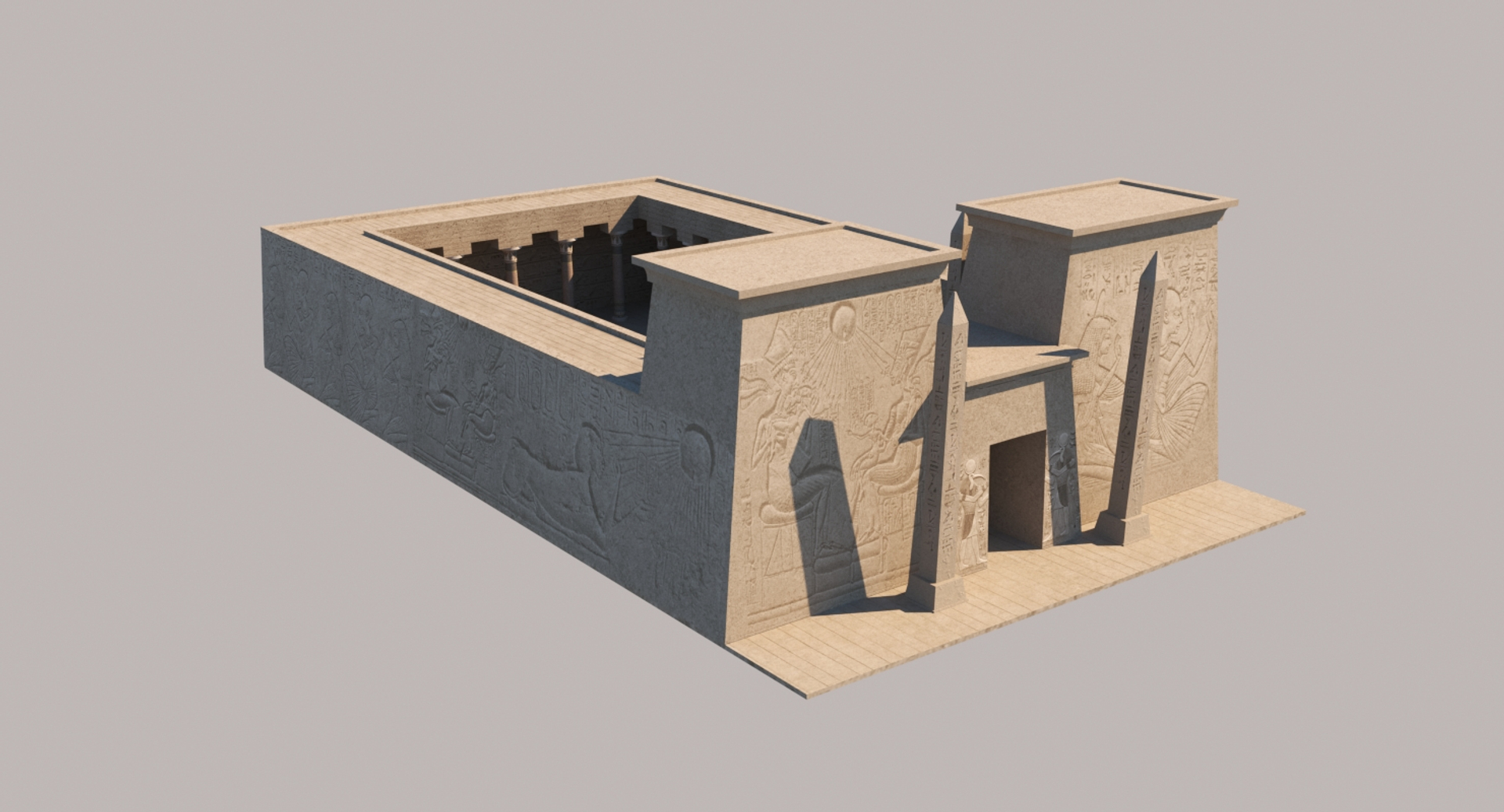 Ancient Egyptian Building 3D Model - TurboSquid 1269375